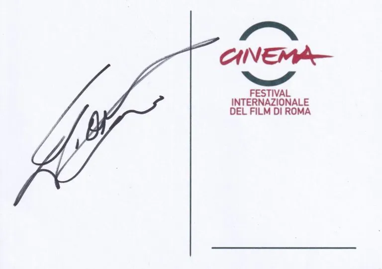 Giovanni Ciacci hand signed card 21x15cm card autografata