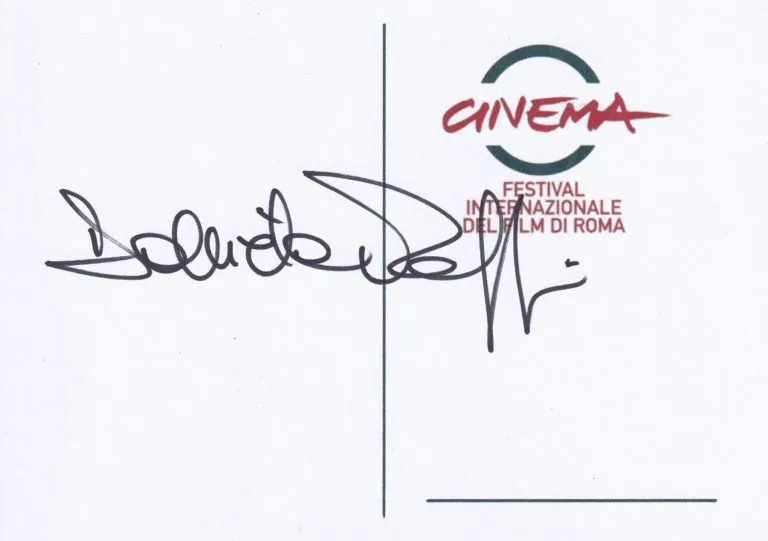 Daniela Poggi hand signed card 21x15cm card autografata