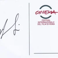 Francesco Scianna hand signed card 21x15cm card autografata