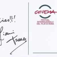 Gianni Franco hand signed card 21x15cm card autografata