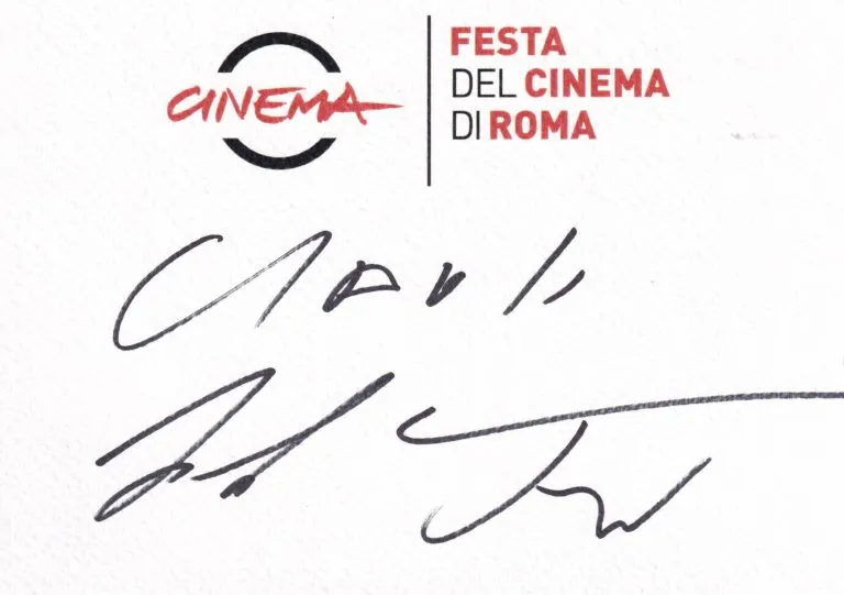 Giorgio Tirabassi hand signed card 12,5×17,5cm card autografata