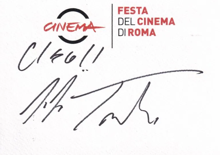 Giorgio Tirabassi hand signed card 12,5×17,5cm card autografata