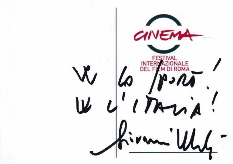 Giovanni Malagò hand signed card 12,5×17,5cm card autografata
