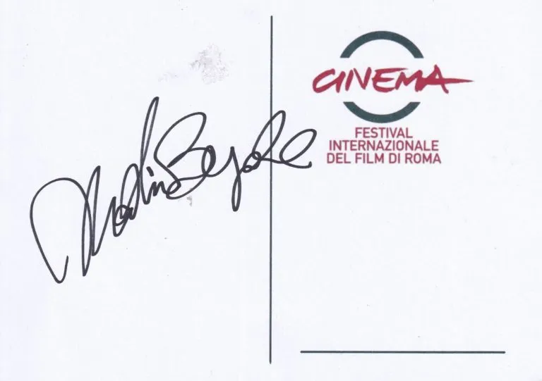 Nadia Bengala hand signed card 21x15cm card autografata