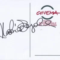 Nadia Bengala  hand signed card 21x15cm card autografata