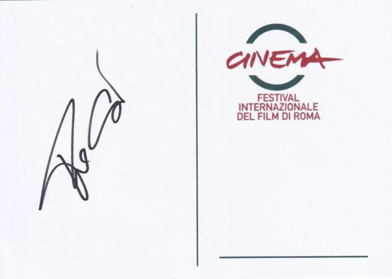 Pietro Genuardi hand signed card 21x15cm card autografata