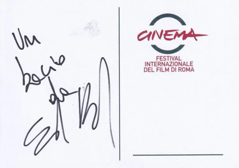 Sofia Bruscoli hand signed card 21x15cm card autografata