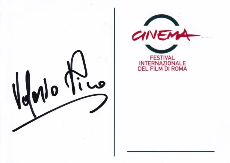 Valerio Pino hand signed card 12,5×17,5cm card autografata