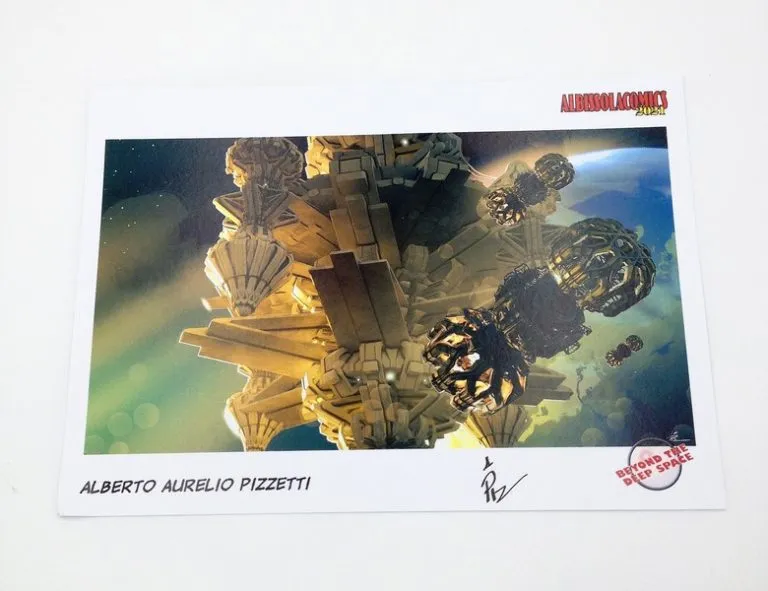 Beyond the deep space tavola autografata da Alberto Aurelio Pizzetti limited edition, 2021