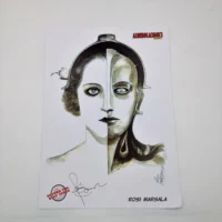 "Beyond the deep space" tavola autografata da Rosi Marsala limited edition, 2021