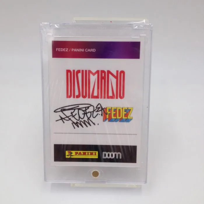 CD Disumano + 3 figurine Panini autografate da Fedez