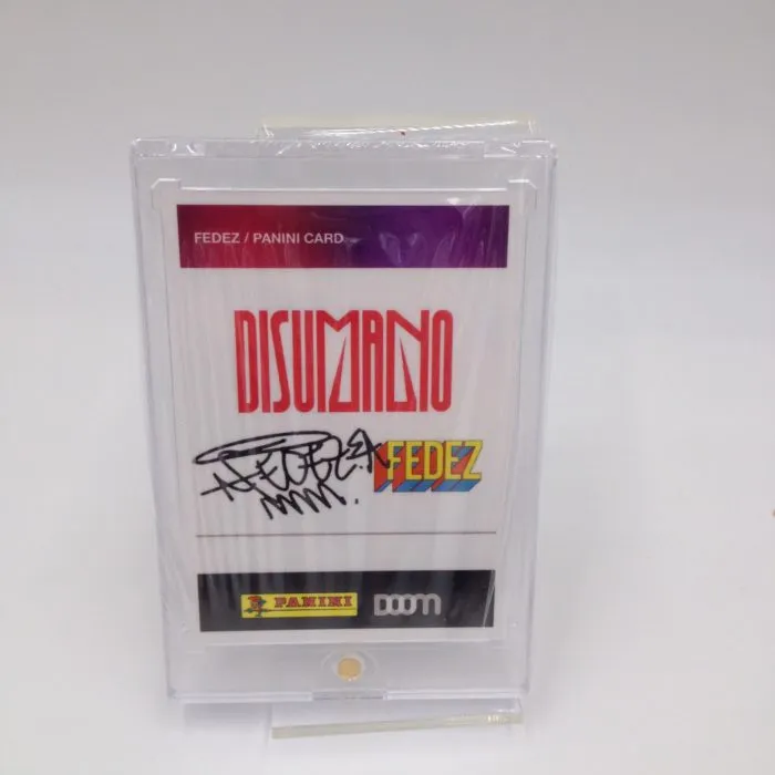 CD Disumano + 3 figurine Panini autografate da Fedez