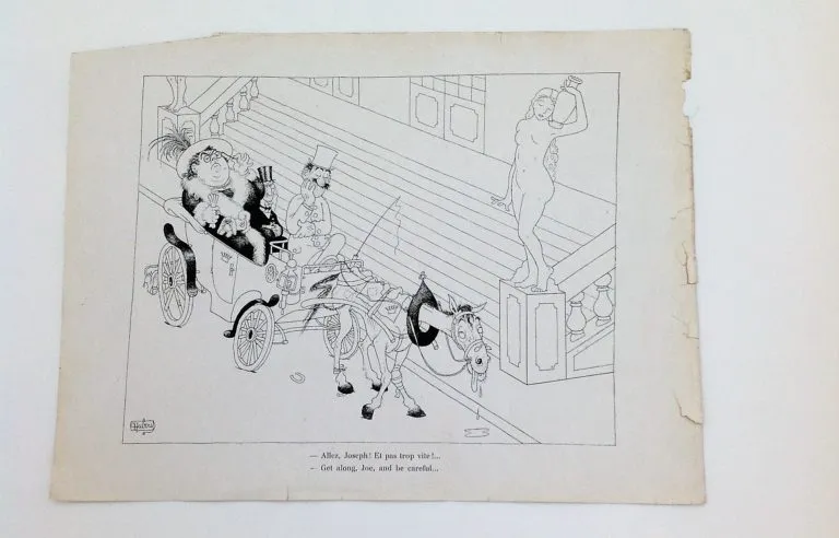 Dubout tavola stampata, Caricatura originale del 1944