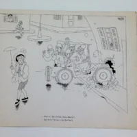 Dubout tavola stampata, Caricatura originale del 1944