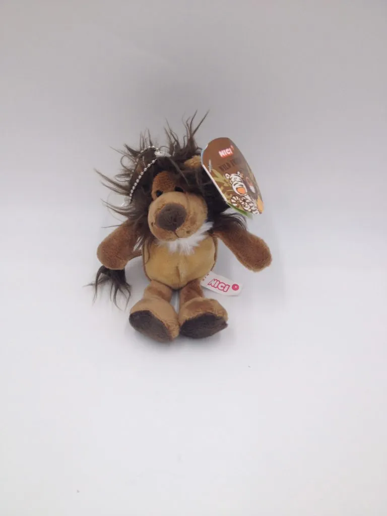 Nici Leone 15cm Peluche con ventosa e portachiave