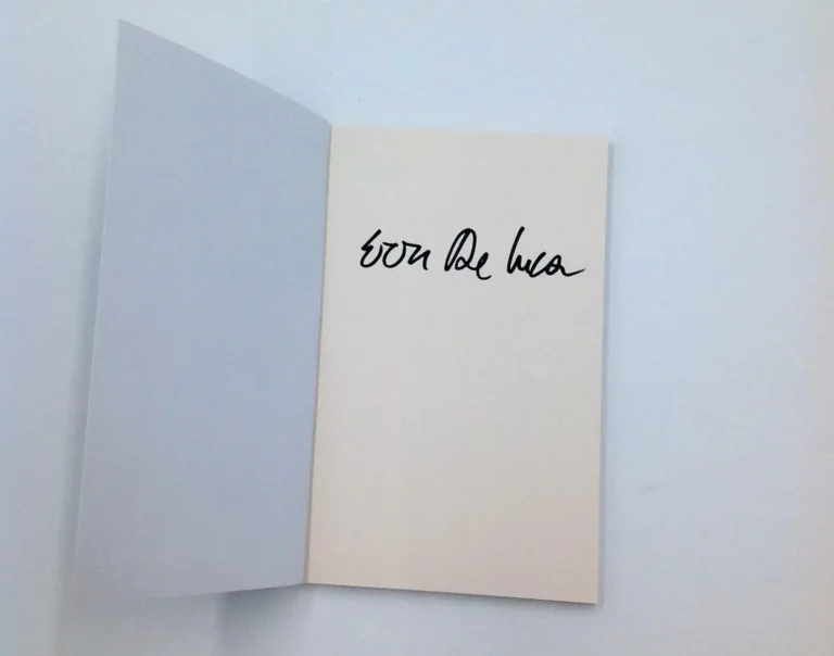 Il peso della farfalla autografato da Erri De Luca