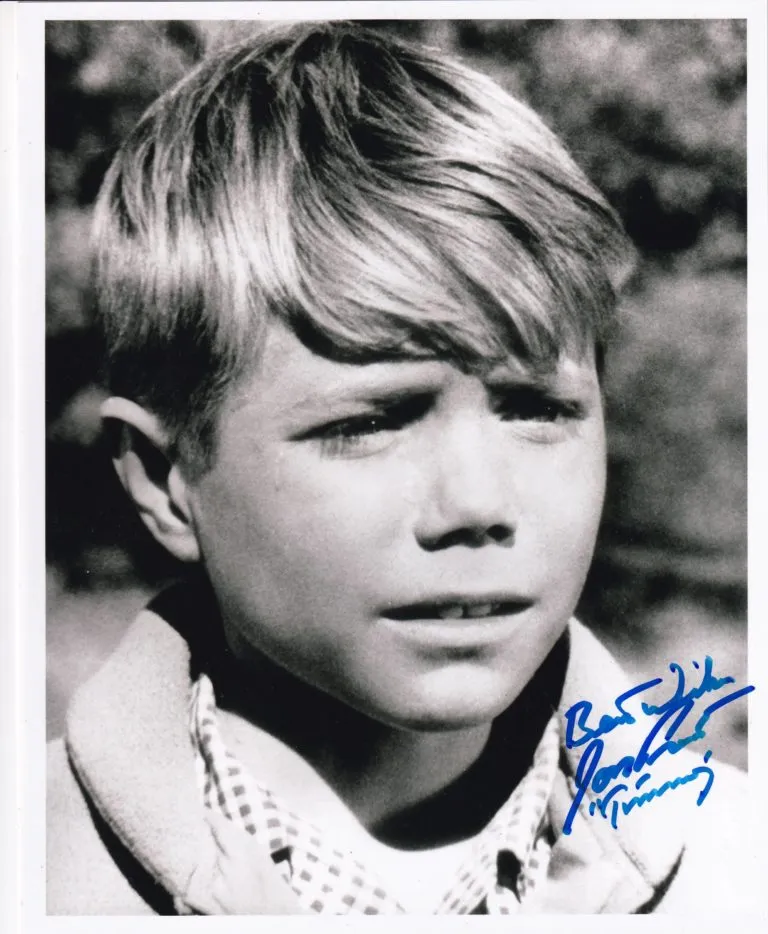 Jon Provost “Timmy in Lassie” hand signed photo 20x25cm foto autografata