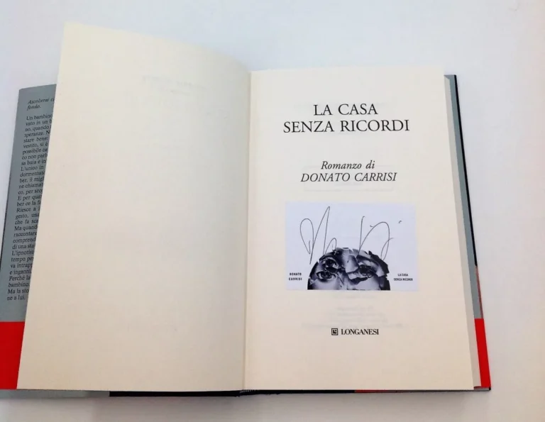 La casa senza ricordi autografato da Donato Carrisi