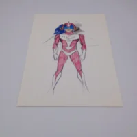 Stampa Tatsunoko hero di Tatsuo Yoshida Collector Box 2001 - 36x26cm