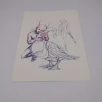 Stampa Tatsunoko hero di Tatsuo Yoshida Collector Box 2001 - 36x26cm