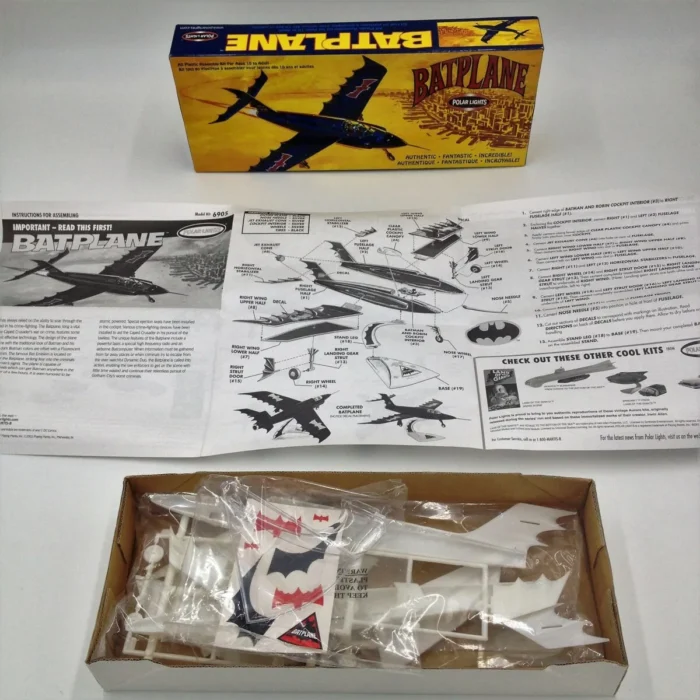 Batman Batplane Model Kit Polar Lights originale 2002