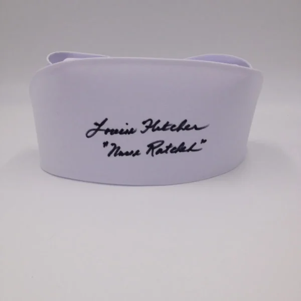 Louise Fletcher - One Flew Over the Cuckoo's Nest nurse cap (replica cappello infermiera) autografato