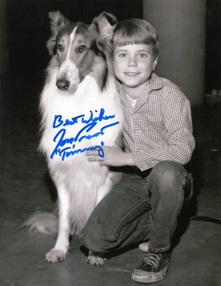 Jon Provost “Timmy in Lassie” hand signed photo 20x25cm foto autografata