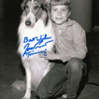 Jon Provost "Timmy in Lassie" hand signed photo 20x25cm foto autografata