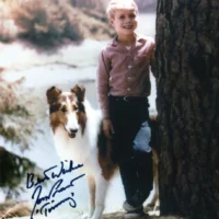 Jon Provost "Timmy in Lassie" hand signed photo 20x25cm foto autografata