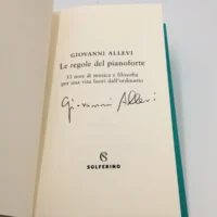 Le regole del pianoforte - LIBRO autografato da Giovanni Allevi