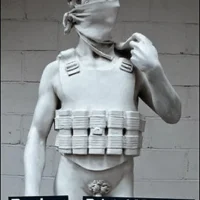 Manifesto "Banksy Michelangelo's David Suicide Bomber Vs Bristol Museum” di Bansky, 2009