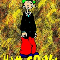 “Popeye Ham Gravy Pop glicee V01” opera di John Efrem - open edition