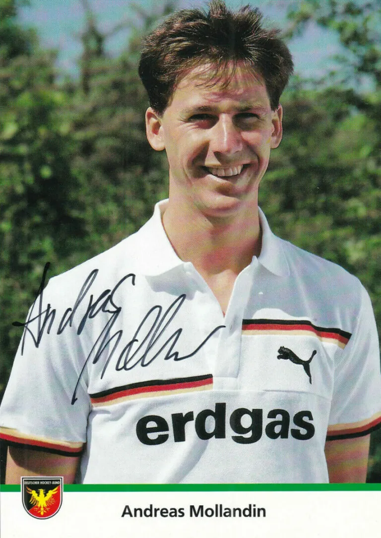 Andreas Mollandin (hockey) – hand signed card 10x15cm