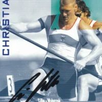 Christian Gille (canoa) - hand signed card 10x15cm