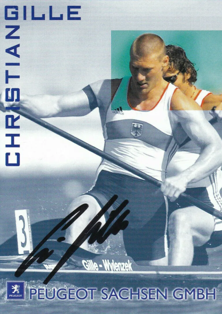 Christian Gille (canoa) – hand signed card 10x15cm