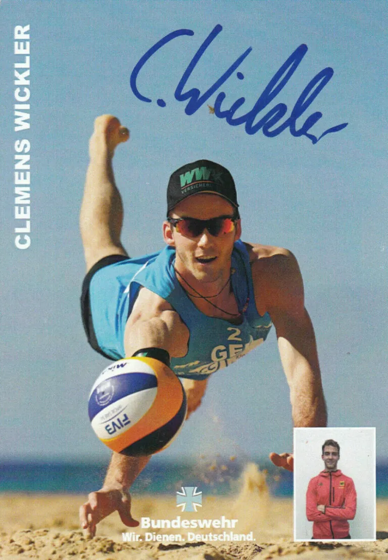 Clemens Wickler (volley) – hand signed photo 10x15cm
