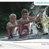 Franziska Weber (canoa) - hand signed card 10x15cm