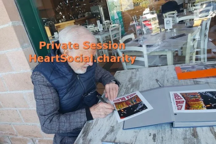"Sette uomini d'oro nello spazio" Gianni Garko 20x25 foto autografata