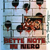 "Sette note in nero" Gianni Garko hand signed photo 20x25 foto autografata