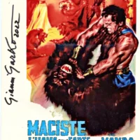 "Maciste l'uomo più forte del mondo" Gianni Garko hand signed photo 20x25 foto autografata