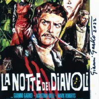 "La notte dei diavoli" Gianni Garko hand signed photo 20x25 foto autografata