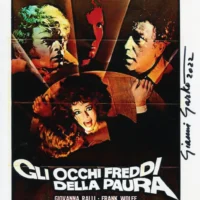 "Gli occhi freddi della paura" Gianni Garko hand signed photo 20x25 foto autografata