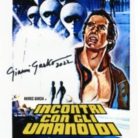 "Incontri con gli umanoidi" Gianni Garko hand signed photo 20x25 foto autografata