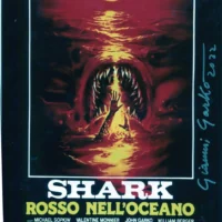 "Shark - Rosso nell'oceano" Gianni Garko hand signed photo 20x25 foto autografata