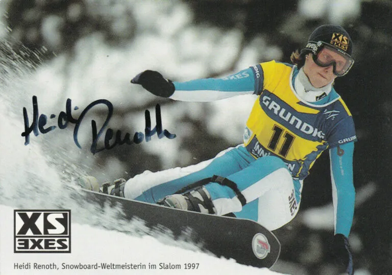 Heidi RENOTH (snowboard) – hand signed card 10x15cm
