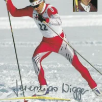 Jeremias Wigger (sci di fondo) - hand signed card 10x15cm