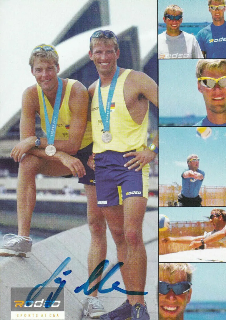 Jörg Ahmann (volley) – hand signed card 10x15cm