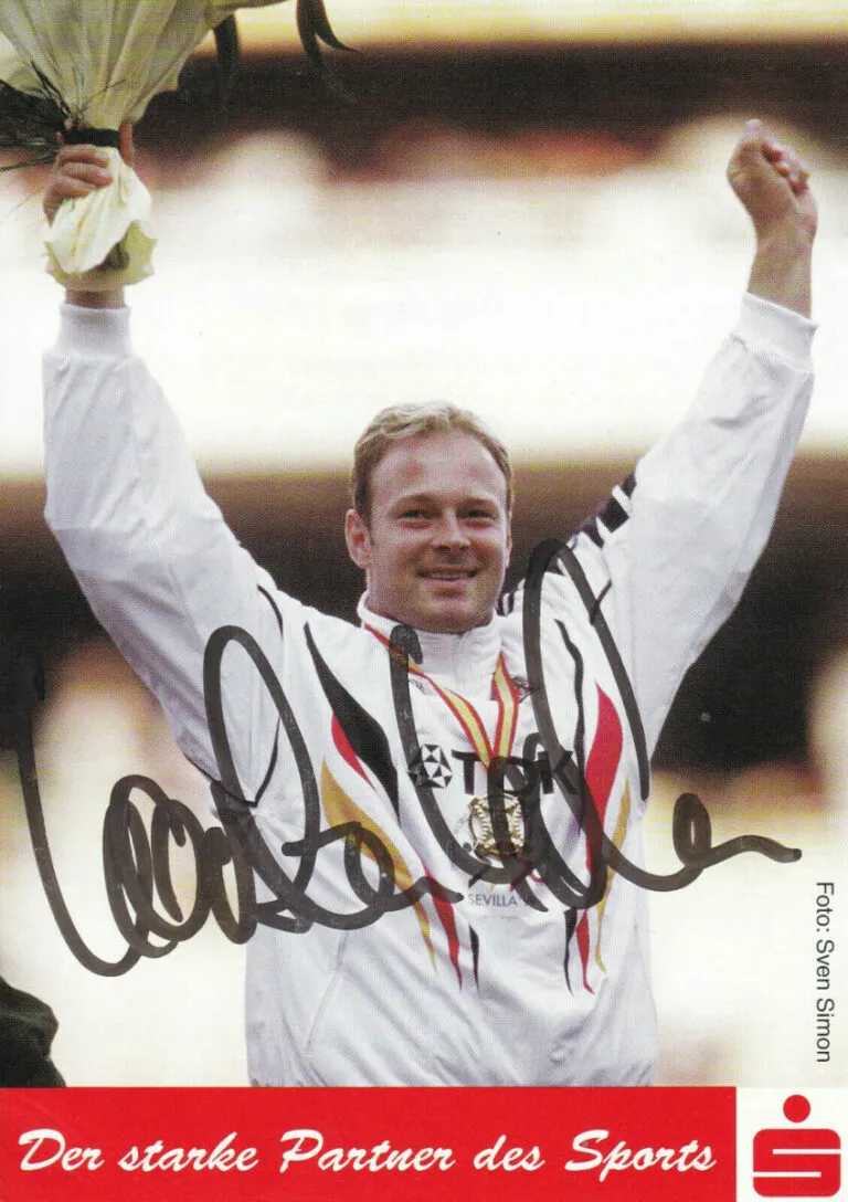 Karsten Kobs (atletica leggera) – hand signed card 10x15cm