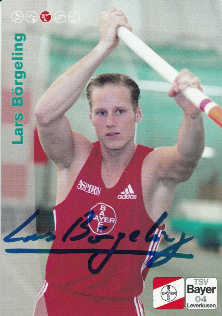 Lars Börgeling (atletica leggera) – hand signed card 10x15cm