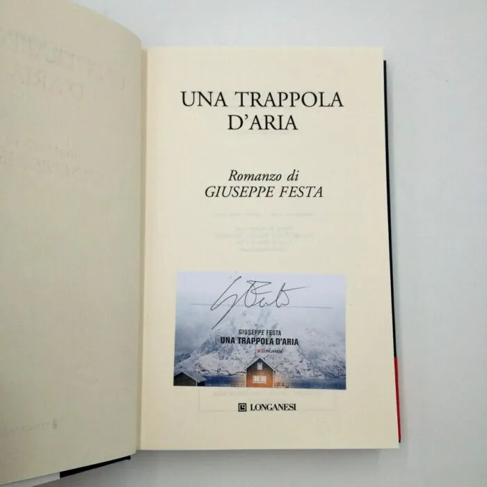 Una trappola d'aria - Libro autografato da Giuseppe Festa